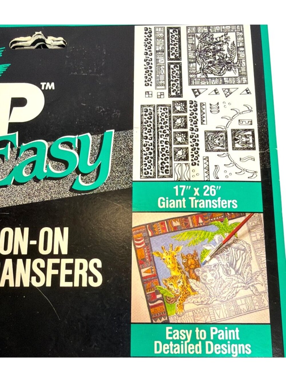 VTG 1992 Tulip Big Easy Iron-On Fabric Transfers GIANT Paint Craft Lot Set of 4 - Picture 15 of 16